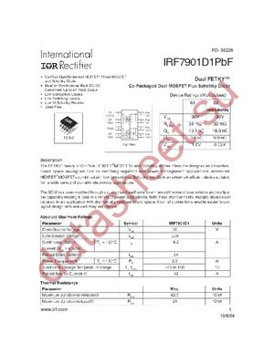 IRF7901D1PBF datasheet  